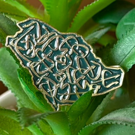 بروش خريطة المملكه حروف عربيه